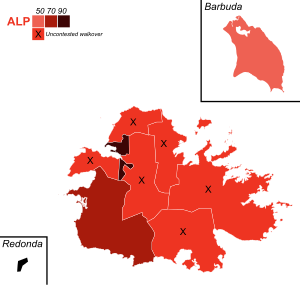 1960 Antigua and Barbuda general election - Results by constituency.svg