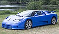 * Nomination Bugatti EB110 SS in Bugatti Blue, front left view. --Mr.choppers 02:53, 18 June 2023 (UTC) * Decline  Oppose Bad lighting, too many reflections, sorry, not a QI to me --Poco a poco 10:31, 18 June 2023 (UTC)