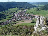 zwischen Jungfrau und Hausener Felsen: Blick auf Hausen