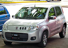 Fiat Uno, specifically developed for the Brazilian market