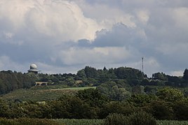 Поглед кон радарот GM 406F на Бундесвер (воздухопловни сили) во близина на Брекендорф.