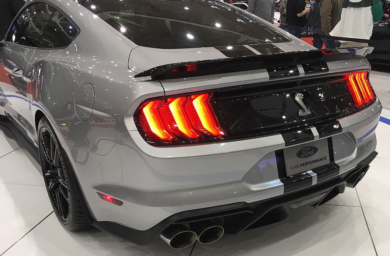 Image of 2020 Ford Mustang Shelby GT500 Coupe, Cleveland Auto Show (Rear)