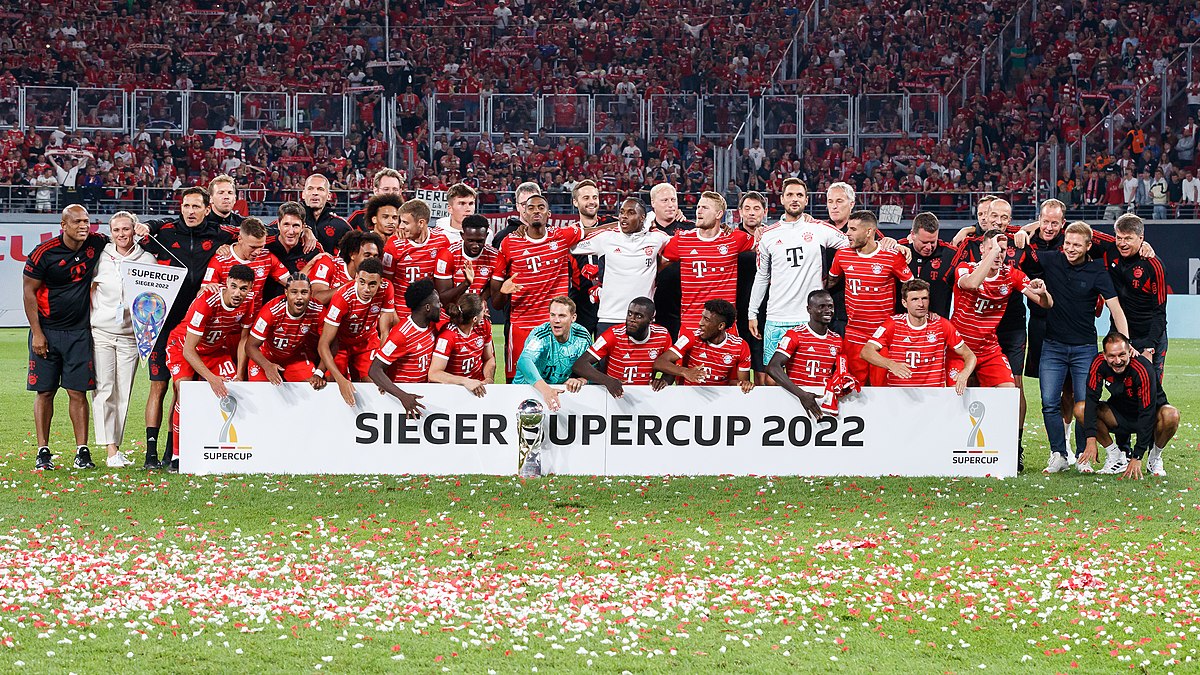 FC BAYERN MUNICH 2021/22 SEASON HOME JERSEY, CELEBRATING THE CLUB'S 30TH  BUNDESLIGA TITLE