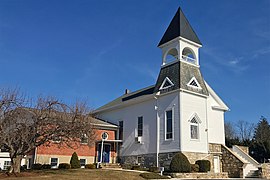 Former Mansfield Baptist Church, currently the Abundant Life Community Church