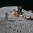 На површини Месеца, Ирвин салутира, 1971. године
