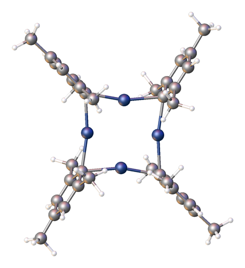 Estructura del tetràmer de mesitil de plata