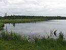 The small lake of Ahvenlampi in Puolanka, Finland.