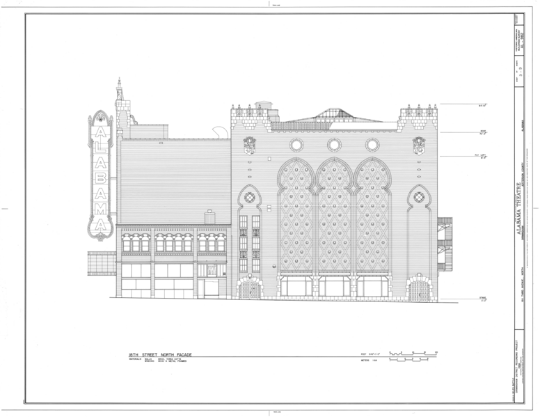 File:Alabama Theatre, 1811 Third Avenue North, Birmingham, Jefferson County, AL HABS ALA,37-BIRM,37- (sheet 3 of 9).png