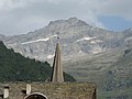 Italiano: Il Monte Rosa visto da Alagna Valsesia