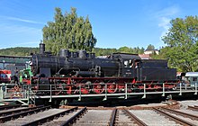 Steam locomotive 50.770; factory number 299, construction year 1938 Ampflwang - Eisenbahn- und Bergbaumuseum, Dampflok 57.2770 (b).JPG