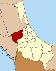 Amplasarea districtului în provincia Songkhla