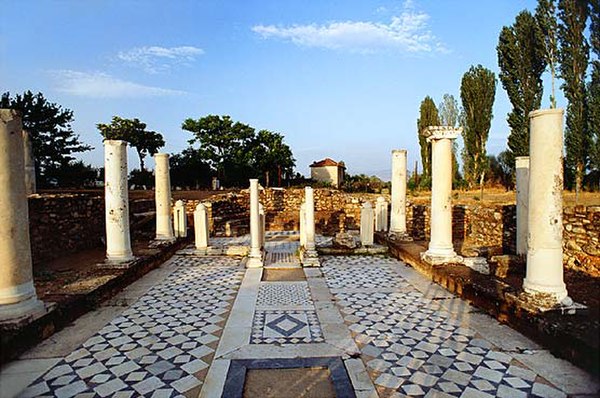 Heraclea Lyncestis, a city founded by Philip II of Macedon in the 4th century BC; ruins of the Byzantine "Small Basilica"