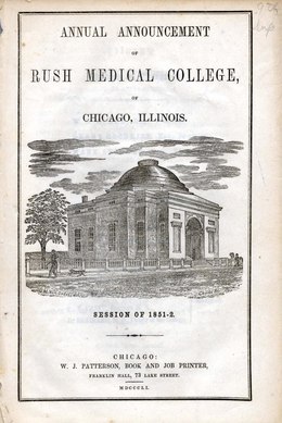 Annual Announcement of Rush Medical College, Chicago, Ill., 1851-1852 (IA annualannounceme09unse).pdf
