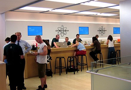 The Genius Bar at Apple's Regent Street store in London