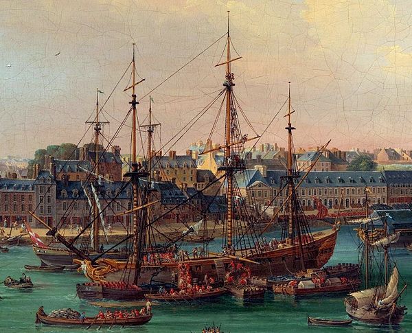 Armament of a frigate in Brest, 1773