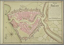 1770 - Plan de Brest (:Atlas des principales villes maritimes de France).