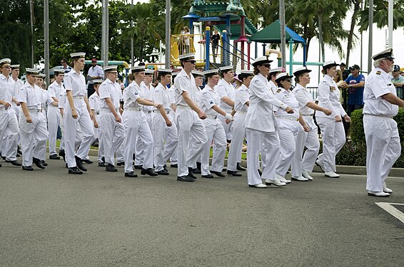 TS Coral Sea female staff and cadets