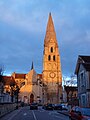 Auxerre-FR-89-abbaye Saint-Germain-le soir au soleil couchant-1.jpg