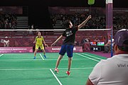 Deutsch: Badminton bei den Olympischen Jugendspielen 2018; Tag 4, 10. Oktober 2018; Viertelfinale Mädchen: Vu Thi Anh Thu (Vietnam) - Goh Jin Wei (Malaysia) 12-21, 9-21 26′ English: Badminton at the 2018 Summer Youth Olympics at 10 October 2018 – Girls Quarterfinal: Vu Thi Anh Thu (Vietnam) vs Goh Jin Wei (Malaysia) 12-21, 9-21 26′