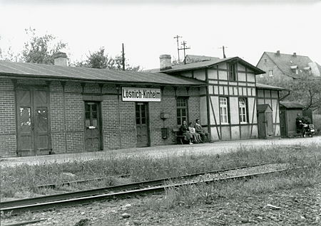 Bahnhof Lösnich 1963