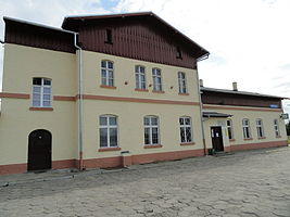 Noordzijde van het station op de route naar Węgliniec