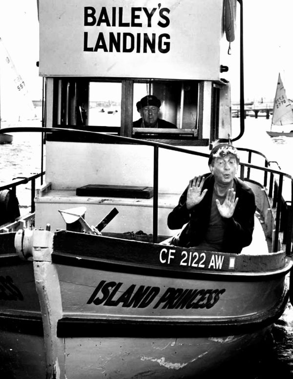 Paul Ford (background) and Sterling Holloway (foreground), 1964.