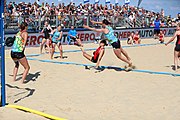 Deutsch: Deutsche Beachhandball-Meisterschaften 2022; Tag 3: 7. August 2022 – Frauen,Finale, Beach Bazis Schleissheim – Minga Turtles Ismaning 2:1 (20:26, 24:20, 8:6) English: German Beach handball Championships; Day 3: 7 August 2022 – Women Final – Beach Bazis Schleissheim Vs Minga Turtles Ismaning 2:1 (20:26, 24:20, 8:6)