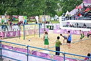 Deutsch: Beachhandball bei den Olympischen Jugendspielen 2018; Tag 6, 12. Oktober 2018; Jungen, Platzierungssspiel Ränge 5-6 – Thailand-Ungarn 0:2 English: Beach handball at the 2018 Summer Youth Olympics at 12 October 2018 – Boy's Placement Match 5-6 – Thailan-Hungary 0:2