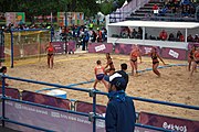 Deutsch: Beachhandball bei den Olympischen Jugendspielen 2018; Tag 5, 10. November 2018; Mädchen, Hauptrunde - Chinese Taipei (Taiwan)-Niederlande 1:2 English: Beach handball at the 2018 Summer Youth Olympics at 11 October 2018 – Girls Main Round – Chinese Taipei (Taiwan)-Netherlands 1:2