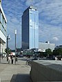 Čeština: Výšková budova na náměstí Alexanderplatz v Berlíně nápověda English: High-rise building in Berlin, Mitte, Alexanderplatz square help