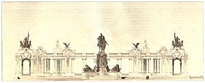 Final concept by Gustav Halmhuber. Berlin Kaiser Wilhelm Nationaldenkmal Entwurf.jpg