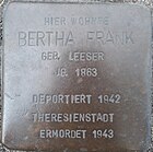 Stolperstein für Bertha Frank