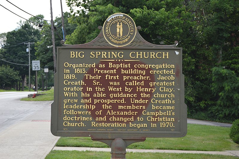 File:Big Spring Church marker in Versailles.jpg