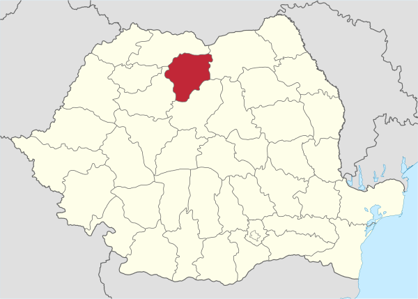 Bistrita-Nasaud in Romania.svg