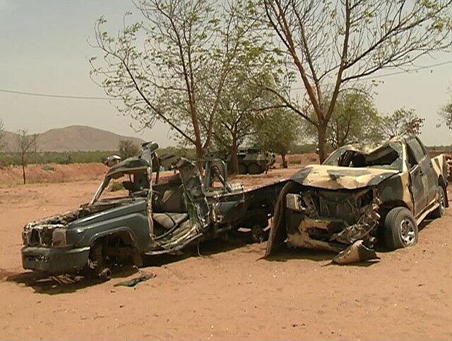 Vehicles used by Boko Haram destroyed in Northern Cameroon