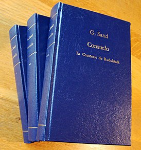 Bookbinding, the 3 vol. of Consuelo by G.Sand.jpg