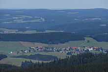 Breitnau seen from the summit of the Feldberg