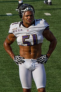 Brendon Ayanbadejo MT Stadium 2012 Practice.jpg