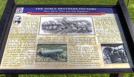 Historical marker for the Noble Brothers Foundry (2014) Broad St Noble Foundry.jpg