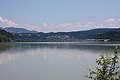 English: Bridge across the barrier lake of the river Drava Deutsch: Brücke über den Stausee der Drau