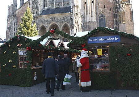 Budenstadt beim Ulmer Weihnachtsmarkt