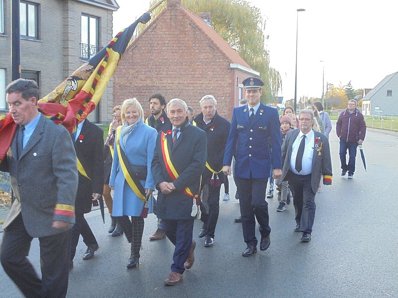 File:Burgemeester Erné De Blaere met zijn schepecollege - 2018.jpg