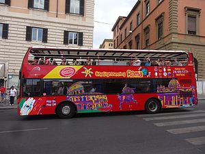 Hop on - Hop off buss i Roma, 2016