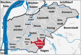 Hahnenknoop in the municipality of Loxstedt