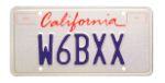 California license plate Amateur Radio Call Letters 1994.gif