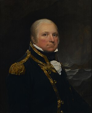 Portrét Johna Cookea v uniformě, malovaný kolem 1797-1803 Lemuel Francis Abbott