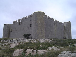 Montgrí Castle cultural property in Torroella de Montgrí, Spain