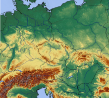 Central Europe map, blank with borders.png