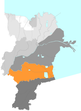 Localização de Dōngyíng Qū