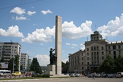 Vista do Negruzzi Boulevard da Academia de Ciências da Moldávia